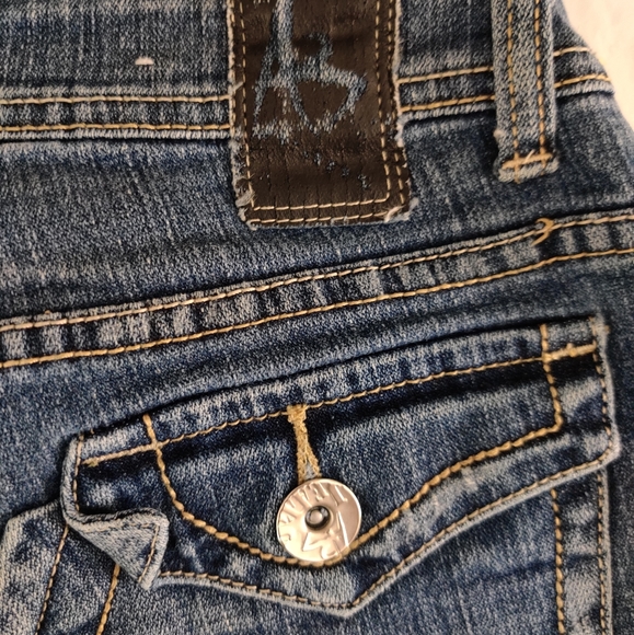 AB Wide Leg Blue Jeans with multiple pockets - Picture 15 of 16